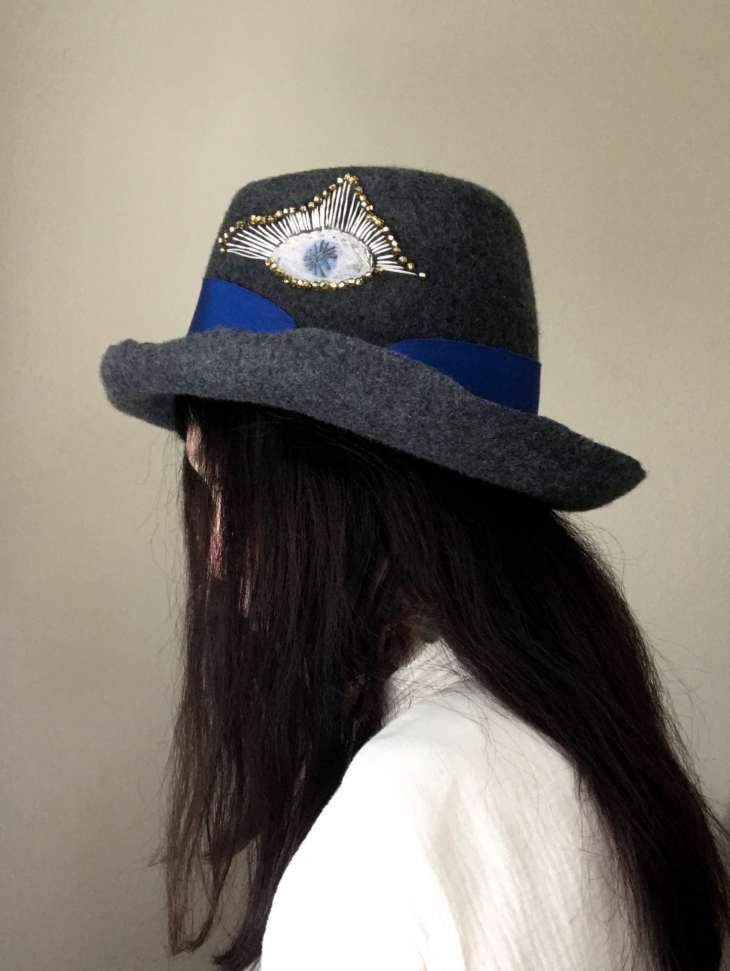 Third eye fedora hat  - Tomoko Tahara millinery works