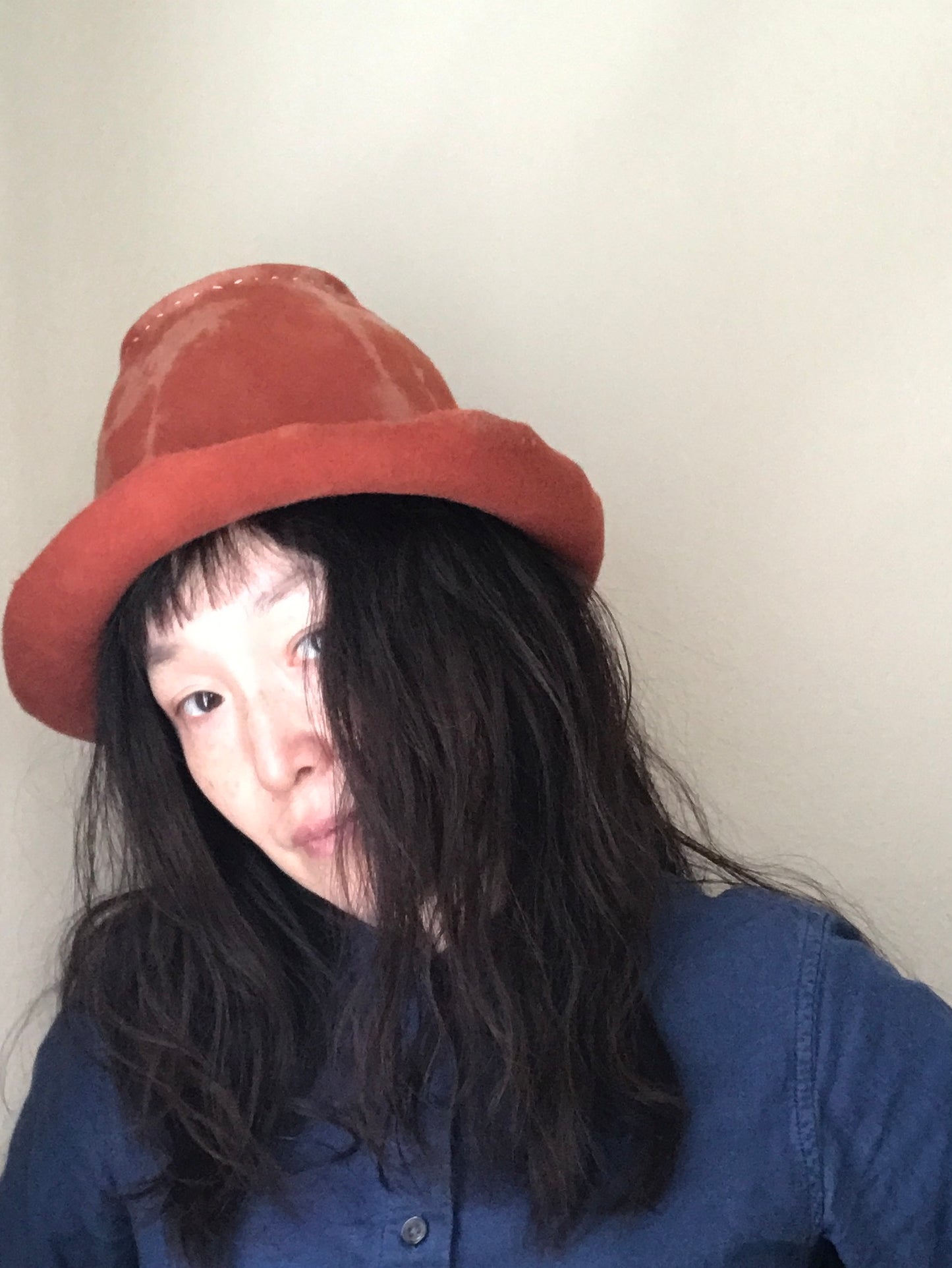 Bucket hat, distressed -  Ranchers 2- Tomoko Tahara millinery works