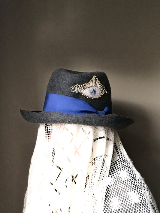 Third eye fedora hat  - Tomoko Tahara millinery works