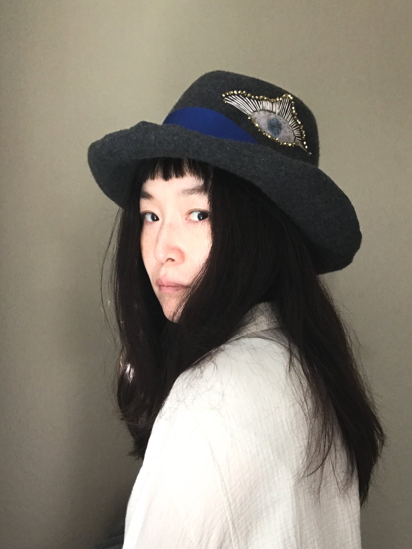 Third eye fedora hat  - Tomoko Tahara millinery works