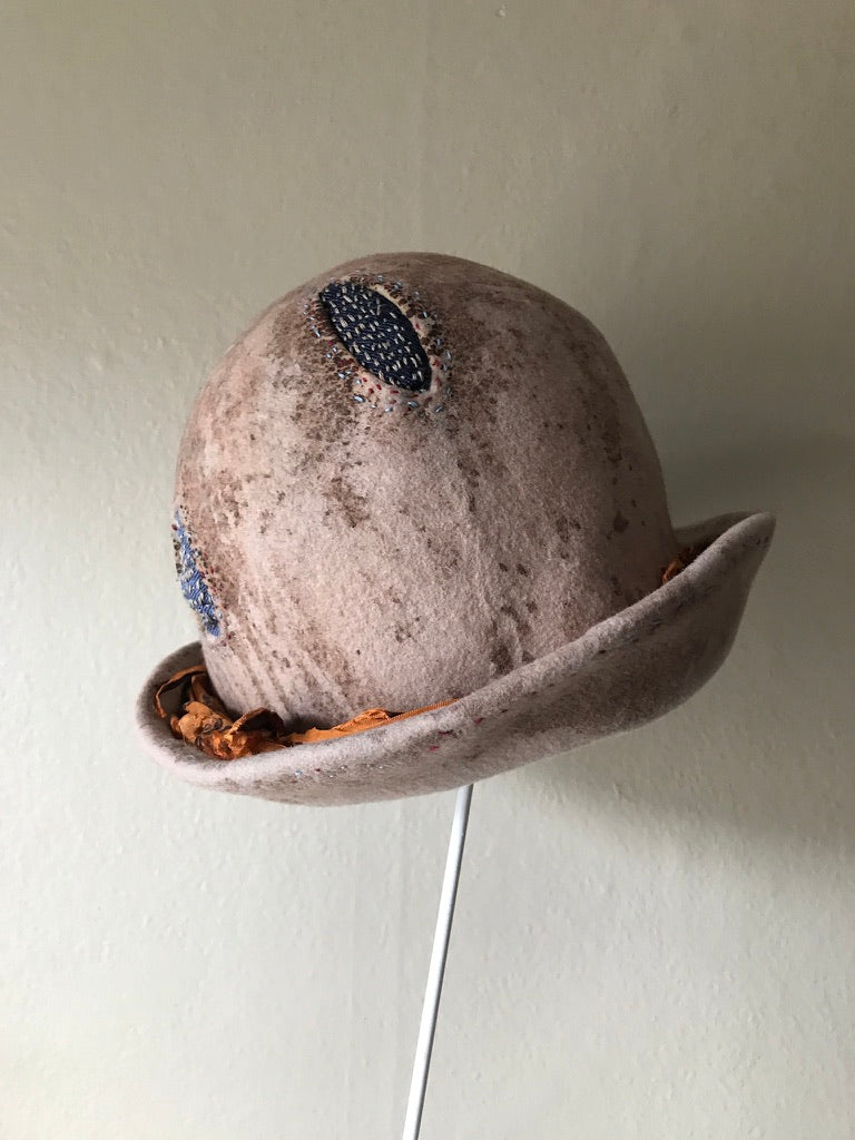 NewPort Melon Hat Felt Grey Hair - Wegener Reference : 7511